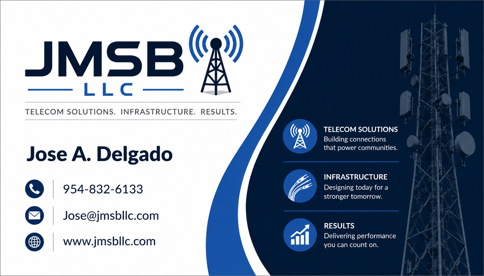 Telecommunications tower from the JMSB brand reference
